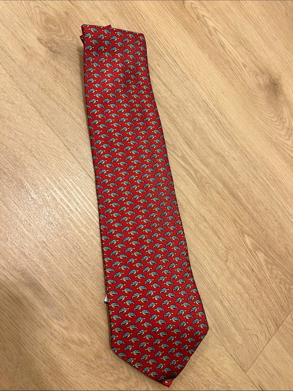 Brooks Brothers Red Micro-Pattern Silk Tie